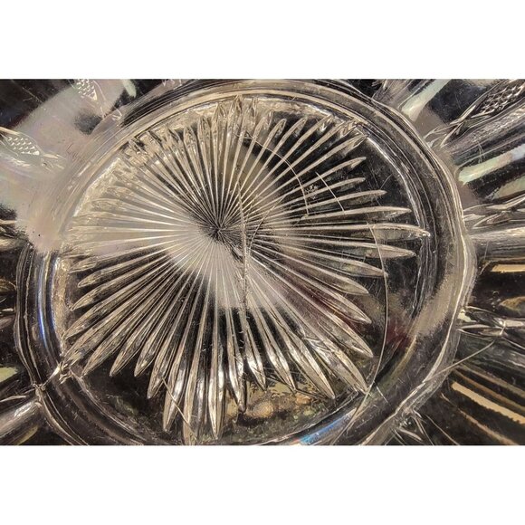 Vintage 1940s Bryce Higbee Pressed Glass Serving Bowl - Picture 12 of 13